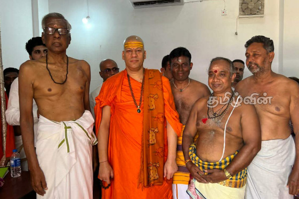 அயோத்தி தலைமை அர்ச்சகர் தலைமையிலான குழு இன்று தமிழர் பகுதியில்.. | Ayodhya Temple Delegation Arrives In Sri Lanka