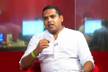 தொலைகாட்சி நேர்காணலின் போது கோபமடைந்த ஹரின் பெர்னாண்டோ