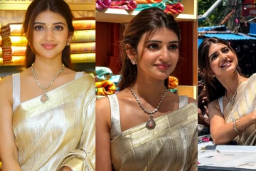 கடை திறப்பு விழாவுக்கு சேலையில் வந்த நடிகை ஸ்ரீலீலா.. ரசிகர்களுக்காக செய்த விஷயத்தை பாருங்க