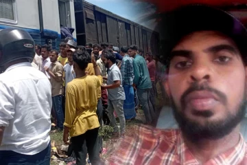 தொடருந்துடன் முச்சக்கரவண்டி மோதி விபத்து: ஒருவர் சம்பவ இடத்திலேயே பலி (Photos)