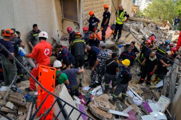 லெபனானில் இடிந்து விழுந்த கட்டிடத்தில் சிக்கிய இலங்கை பெண்: மீட்புப் பணி தீவிரம்