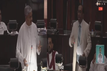 முன்னாள் ஜனாதிபதி கோட்டாபய தொடர்பில் பொன்சேகா மற்றும் மகிந்தானந்த வாக்குவாதம்