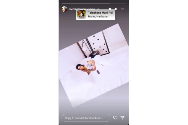 ஜாலியோ ஜிம்கானா... மகாலட்சுமியுடன் பெட்ரூம் புகைப்படத்தை வெளியிட்ட ரவீந்தர் | Ravinder Shares Bedroom Pics With Mahalakshmi