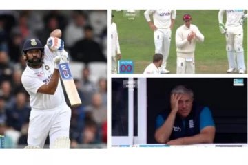 ஜோ ரூட் செய்த தவறால் அவுட்டிலிருந்து தப்பிய ரோகித்: தலையில் கையை வைத்த பயிற்சியாளர்: வைரலாகும் புகைப்படம்