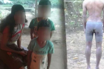 නිදියහනේ සිටි දරු තිදෙනාට අමානුෂික ලෙස පහරදී ගෙල වැලලාගත් පියා - සංවේදී දර්ශන සහිතයි..(VIDEO)
