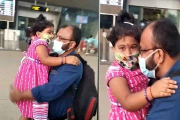 எர்போர்ட்டில் அப்பாவை பார்த்த மகள் கொடுத்த ரியாக்ஷன்.. உணர்ச்சி பொங்க வெளியான காட்சி