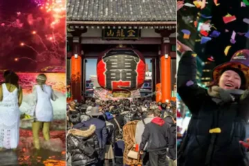 பல நாடுகளில் வித்தியாசமாக கொண்டாடப்பட்ட புத்தாண்டு: எங்கு எப்படி தெரியுமா?