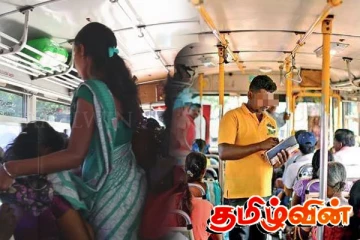 பெண் பயணிகளை காப்பாற்ற முயன்ற பேருந்து நடத்துனருக்கு நேர்ந்த கதி