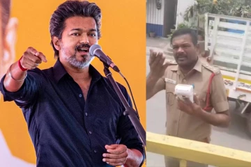 முதல்வர் விஜய்க்கு வீடியோவை அனுப்பவா? காவலரை மிரட்டிய வடமாநில ஓட்டுநர்
