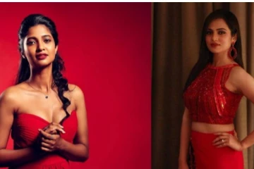 செழித்த அழகில் சிவந்து நிற்கும்  செந்தேனே  ...ரம்யா பாண்டியனை  மிஞ்சிய கீர்த்தி பாண்டியன்!