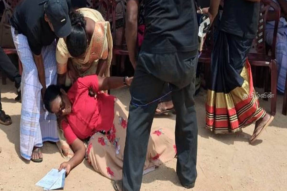 பலாலி காணி மீட்புப் போராட்டத்தில் மயங்கி விழுந்த பெண் - 36 வருடங்களாக நீதிக் கோரும் யாழ். மக்கள் | Land Reclamation Protest Enters 17Th Week