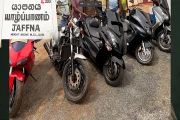 யாழ்ப்பாணத்தில் காவல்துறையிடம் சிக்கிய அதிக வேகத்திறன் கொண்ட மோட்டார் சைக்கிள்கள்