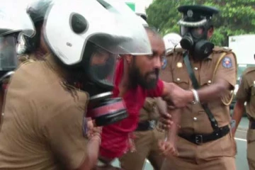 අන්තරේ විරෝධයේදී අත්අඩංගුවට ගත් 28ට දුන් අධිකරණ නියෝගය..! (PHOTOS)