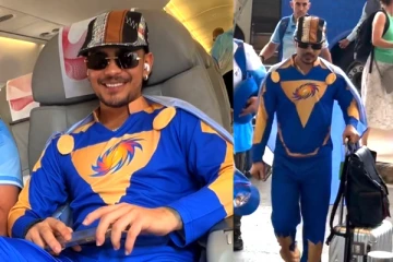 சூப்பர் ஹீரோ உடையில் விமான நிலையம் செல்லும் இஷான் கிஷன்., எதனால் தெரியுமா?