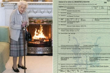 ராணியின் இறப்புச் சான்றிதழ் வெளியானது - மரணத்திற்கான காரணமும் தெரிவிப்பு