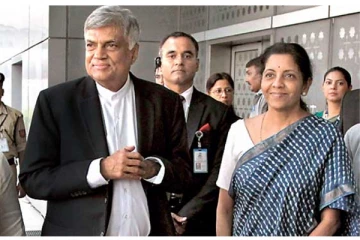 இலங்கைக்கு இந்தியா ஆதரவு  -  நிர்மலா சீதாராமனுக்கு ரணில் பாராட்டு..!