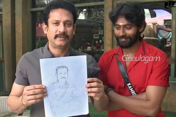 பிக்பாஸ் 9 நிகழ்ச்சியில் தனது தனித்திறமையை காட்டிய கம்ருதீன்... யாரை வரைந்துள்ளார் பாருங்க, போட்டோ... | Kamurudin Shows His Talent In Bigg Boss 9 பிக்பாஸ் 9 நிகழ்ச்சியில் தனது தனித்திறமையை காட்டிய கம்ருதீன்... யாரை வரைந்துள்ளார் பாருங்க, போட்டோ... | Kamurudin Shows His Talent In Bigg Boss 9
