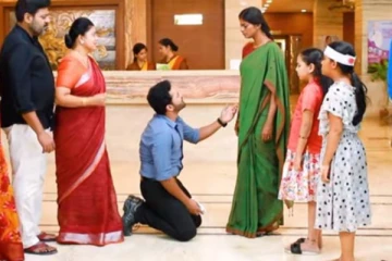 மன்னிப்பு கேட்டு மண்டியிட்ட பாரதி! கண்ணம்மாவின் முடிவு என்ன?