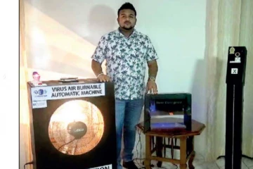 கொரோனா வைரஸை  6 - 8 நிமிடங்களில் அழிக்கும் இயந்திரம்; இலங்கை இளைஞரின் அபார கண்டுபிடிப்பு!