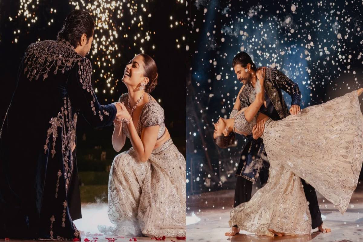 மண்டியிட்ட ரஷ்மிகா... வெட்கப்பட்ட விஜய்தேவர் கொண்டா- வெளியான சங்கீத் போட்டோஸ் | Vijay Deverakonda Rashmika Mandanna Sangeet Photos மண்டியிட்ட ரஷ்மிகா... வெட்கப்பட்ட விஜய்தேவர் கொண்டா- வெளியான சங்கீத் போட்டோஸ் | Vijay Deverakonda Rashmika Mandanna Sangeet Photos