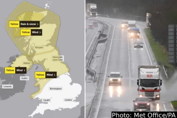 பிரித்தானியாவில் மஞ்சள் வானிலை எச்சரிக்கை: பயணங்களை பாதுகாப்பாக மேற்கொள்ள அறிவுறுத்தல்