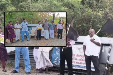 எங்கள் காணிகளை மீளக் கையளியுங்கள்! தையிட்டியில் காணி உரிமையாளர்களின் போராட்டம்