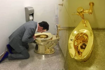 பல மில்லியன் அமெரிக்க டொலர்கள் மதிப்புள்ள தங்க கழிப்பறை இருக்கை திருட்டு! சந்தேகநபருக்கு வழங்கப்பட்டுள்ள தண்டனை