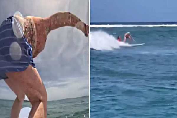 80 வயது மூதாட்டியின் சாகச சாதனை | Surfing In The Ocean 80 Year Old Woman S