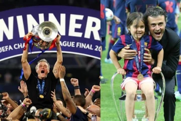 புற்றுநோயால் உயிரிழந்த மகளுக்கு வரலாற்று வெற்றிக் கிண்ணம்! PSG பயிற்சியாளர் புகைப்படம் வைரல்