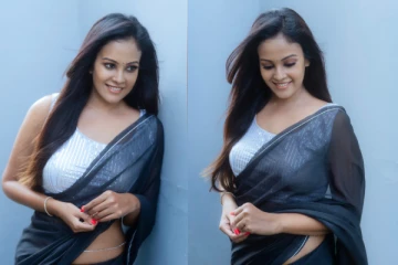 நடிகை சாந்தினி சேலையில் அழகிய போட்டோஷூட்