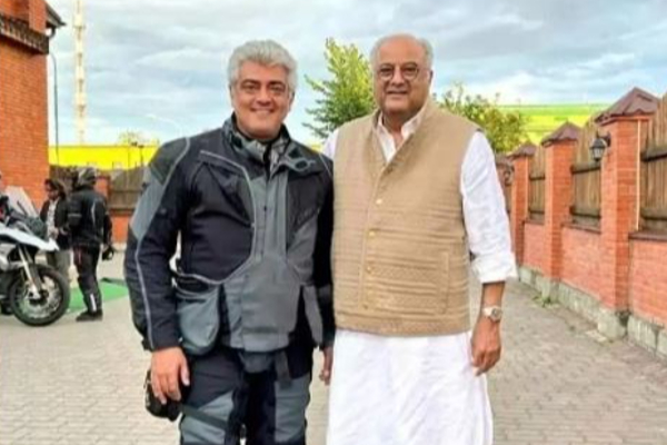 தல தல தான்டா - அஜித், போனி கபூரின் ரஷ்யா சந்திப்பு: வைரலாகும் புகைப்படம்! | Ajith Bony Kappoor Photo In Russia Viral