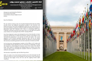 ஐ.நா முக்கியஸ்தர்களுக்கு வலிந்து காணாமல் ஆக்கப்பட்டோரின் உறவுகள் சங்கம் கடிதம்