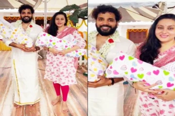 ஒரே பிரசவத்தில் இரட்டை குழந்தைகளுக்கு தாயான நடிகை நமீதா - வாழ்த்தும் திரையுலகம்