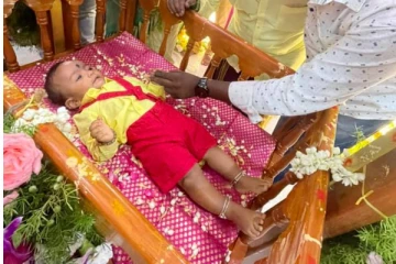 குழந்தைக்கு தமிழ் கடவுளின் பெயரை வைத்த  யோகிபாபு!  பெயர் என்ன தெரியுமா? மகிழ்ச்சியின் உச்சத்தில் குடும்பம்