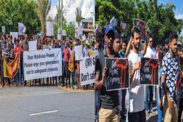 மாலைதீவில் அதிபர் இல்லத்தை முற்றுகையிட்ட மக்கள்! கைது செய்யும் நடவடிக்கையில் காவல்துறையினர்