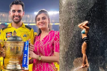 CSKவின் முன்னாள் வீரர் தீபக் சாஹரின் தங்கையா இது!! அருவியில் ஹாயாக குளிக்கிறாங்க...