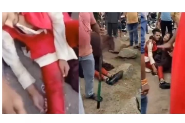 தன் தாயுடன் பயணம் செய்த முஸ்லீம் நபரை கொடூரமாக தாக்கிய ​​இந்துத்துவா கும்பல் - வைரலாகும் அதிர்ச்சி வீடியோ