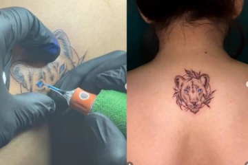 தனது முதுகில் சிங்கம் டாட்டூ போட்டுக்கொண்ட பிரபல சீரியல் நடிகை... யாரு பாருங்க