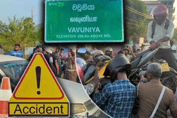 வவுனியாவில் இடம்பெற்ற மோட்டார் விபத்து: மூவர் படுகாயம்