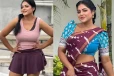டீ-சர்ட் - சேலை இரண்டிலும் கிளமரில் கலக்கும் ரேஷ்மா பசுபுலடி..