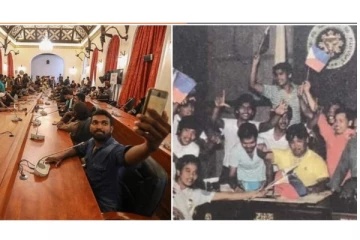 அன்று பிலிப்பைன்ஸ்... இன்று இலங்கை... - ஜனாதிபதிகளை துரத்திய மக்கள் - வைரலாகும் புகைப்படம்