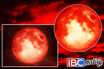 வானில் தோன்ற ஆரம்பித்த சந்திர கிரகணம்