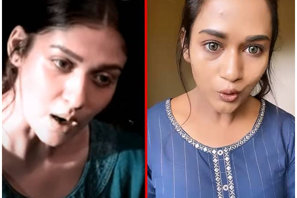 அச்சு அசலாக நெற்றிகண் நயன்தாராவாக மாறிய பாண்டியன் ஸ்டோர்ஸ் முல்லை - ரசிகர்கள் அதிர்ச்சி | Netrikann Dialogue Serial Actress Video Viral