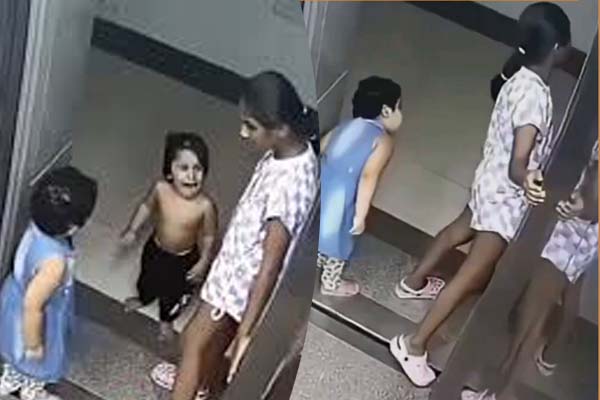 Viral Video: லிப்டிற்குள் தவித்த இரண்டு குழந்தைகள்... துணிந்து சிறுமி செய்த காரியம் | Girl Save 2 Baby Child In Lift Viral Video