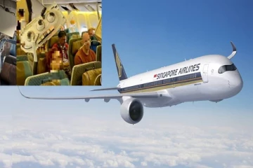 ஸ்பெயினில் நடுவானில் திடீரென குழுங்கிய விமானம் ; வைரலான வீடியோ