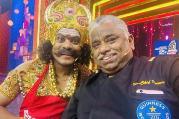நீச்சல் குளத்தில் சேட்டை செய்யும் குக் வித் கோமாளி Chef தாமு.. கியூட்டான வீடியோ