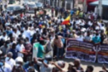 தமிழ்த் தேசியம் காக்க அலையென திரண்ட தமிழ்த் தேசிய உணர்வாளர்கள்! வெள்ளாங்குளத்தை அண்மித்த பேரணி