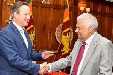 டேவிட் கெமரன் ஜனாதிபதியை சந்தித்தார்