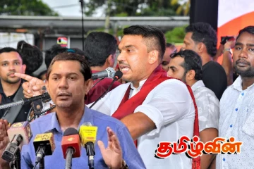 நுகேகொடை பேரணியில் இஸ்லாமிய மத கடமைகளில் ஈடுபட்டவருக்கு கொலை மிரட்டல்