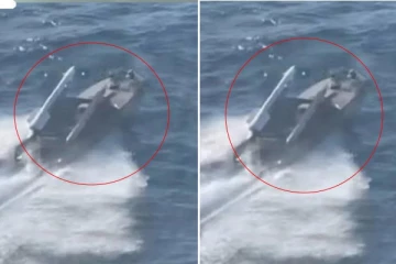 நான் தாக்கப்பட்டேன், கீழே விழுகிறேன்! ரஷ்ய ஹெலிகாப்டரை சுட்டு வீழ்த்திய உக்ரைனின் ட்ரோன் படகு